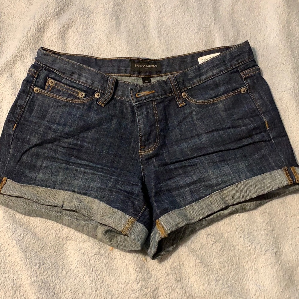 Banana republic dark Jean shorts